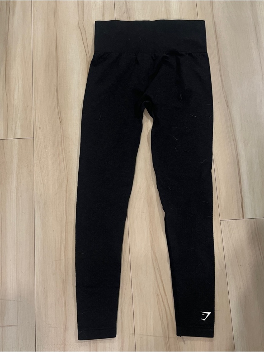 Gymshark Black Logo Long Sleeve Top and Leggings Set - Picture 4 of 5